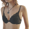 Black Color Up 2 Cup Lace Push Up Bra (MADE IN KOREA)